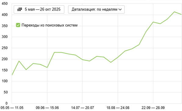 Задача: Создание и продвижение сайта кафе с доставкой. Уже через 3 месяца сайт начал приносить заметный поток заказов из поисковых систем.